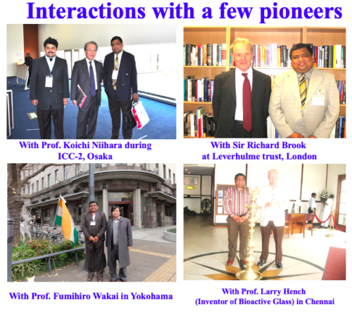 Interaction with a few pioneers