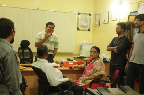 At workplace in IISc