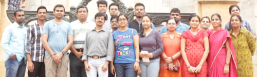 Group photo with the group at IISc