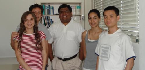 With Barcelona students